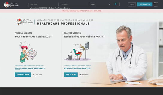 Digital MindScapes Client Preview – Dr. Leonardo Website